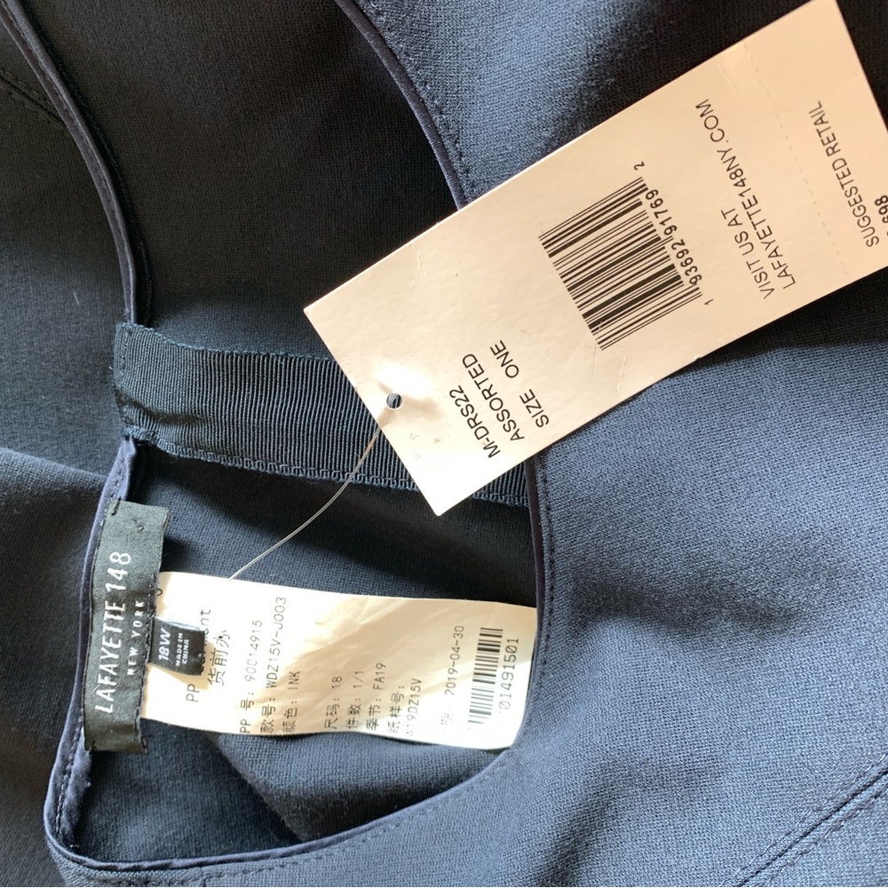 Lafayette 148 New York Midnight Long Sleeve Dress - Picture 6 of 6